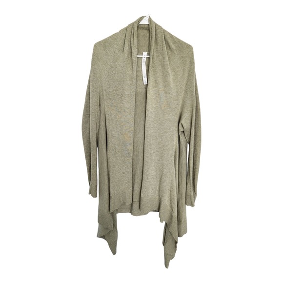 Lululemon Wrap It Up Reversible Shawl Cardigan Medium Large ML Olive Green - Picture 1 of 7